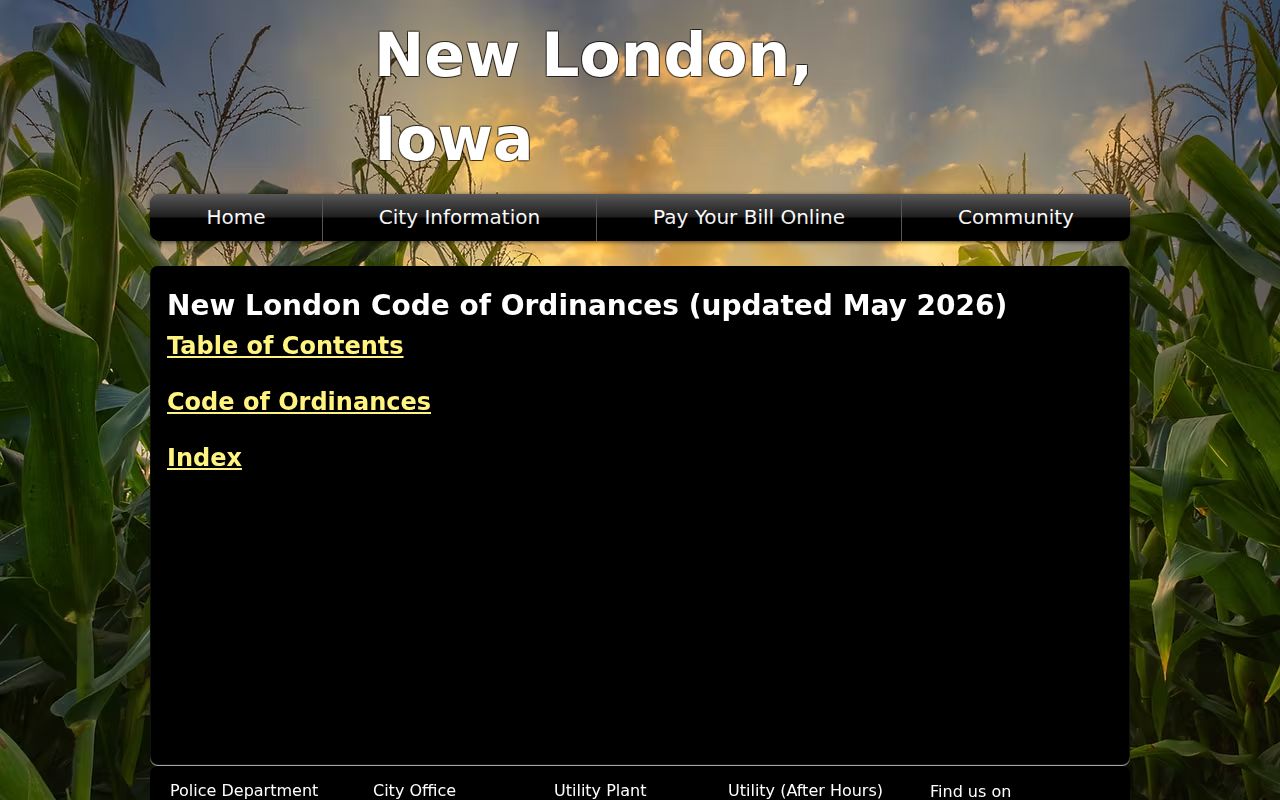 New London municipal infraction payment and appeal provisions